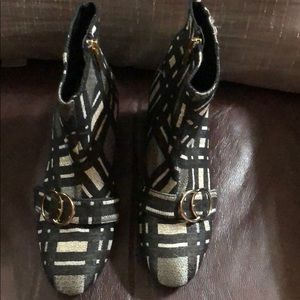 Blacker & Bond Plaid Booties